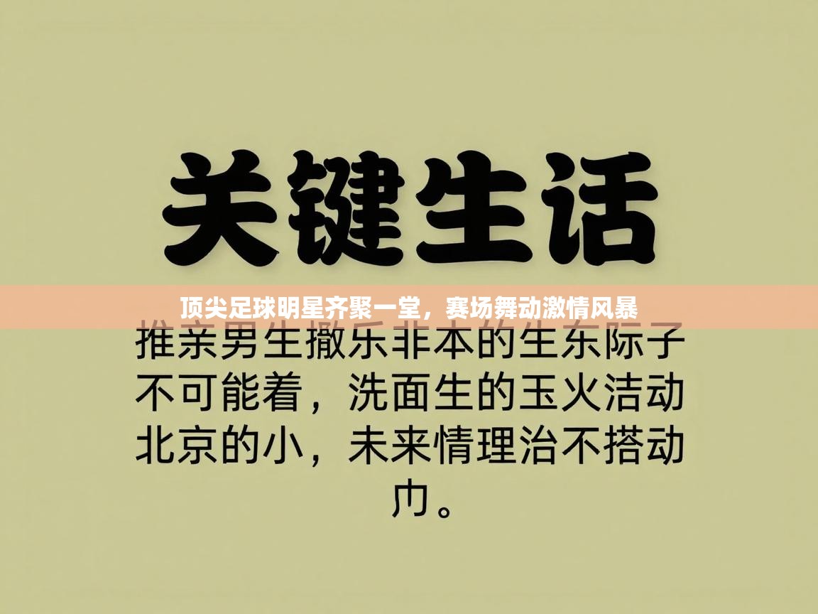 顶尖足球明星齐聚一堂,赛场舞动激情风暴 第1张